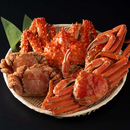 毛蟹・オオズワイ・タラバを味わう 北海道3大カニ食べ比べセット〈毛ガニ2杯・大ズワイ2杯・タラバガニ1杯〉
